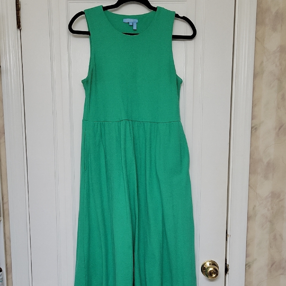 Draper James Vibrant Green Midi Dress